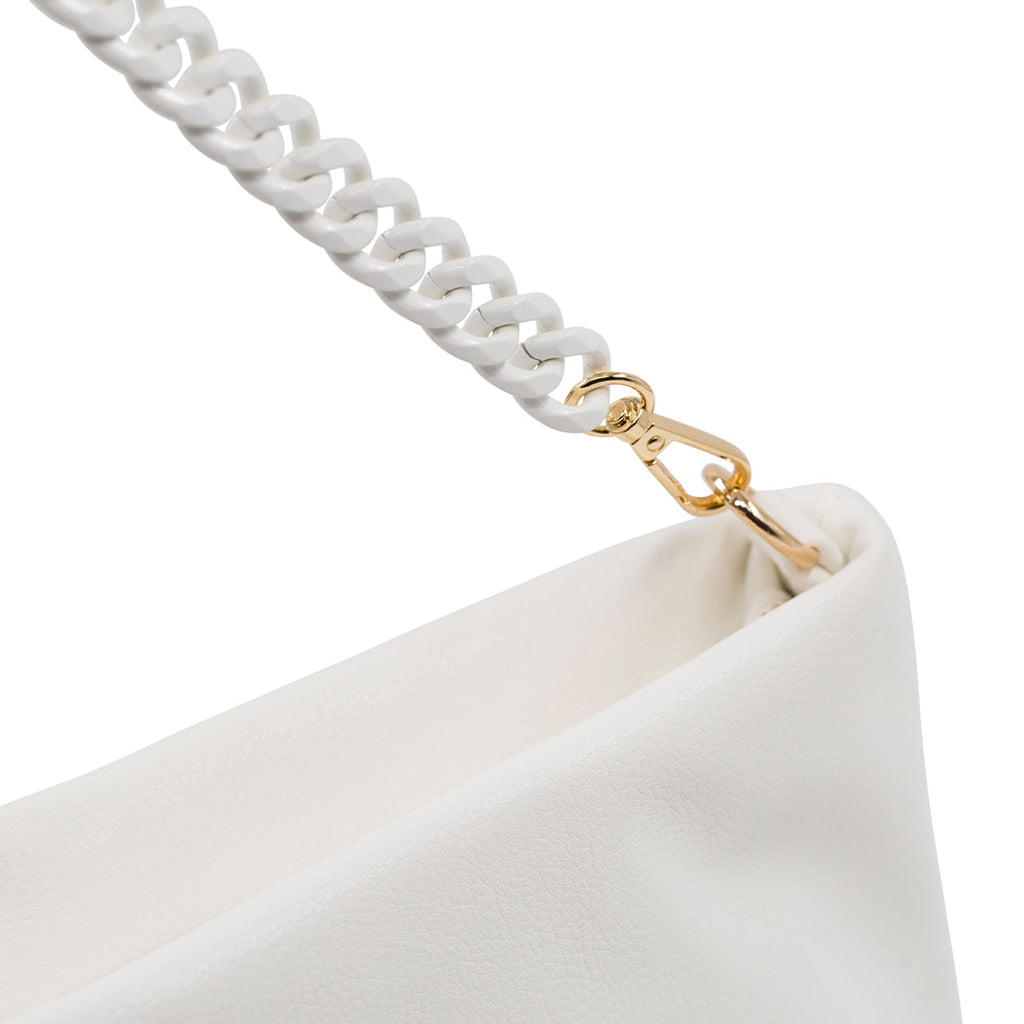 Borsa a spalla bianca off-white da donna Romeo Gigli Milano Lula