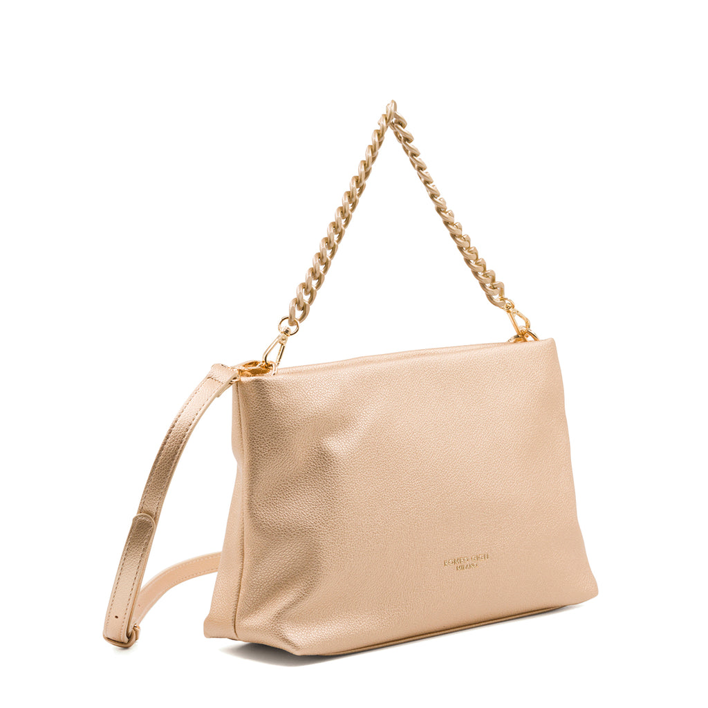 Borsa a spalla oro da donna Romeo Gigli Milano Lula