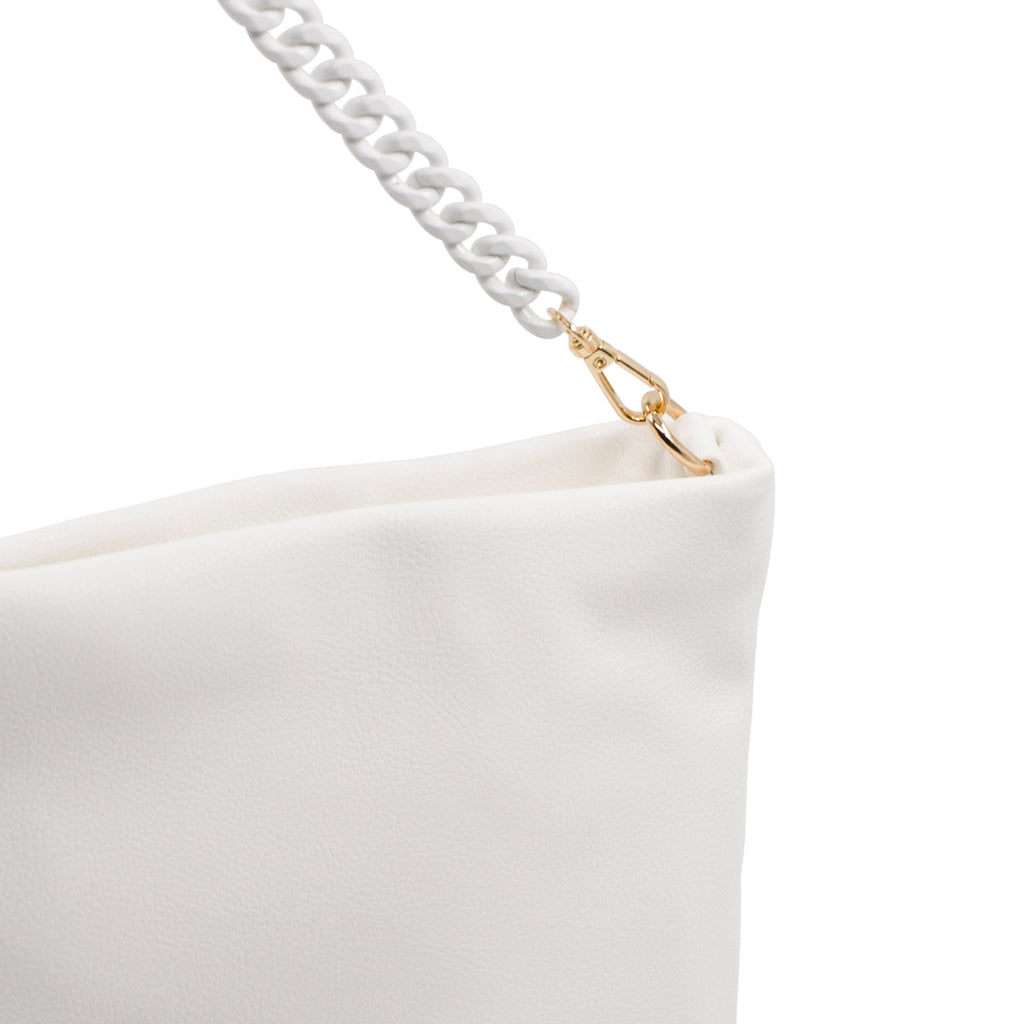 Borsa a spalla bianca off-white da donna Romeo Gigli Milano Lula