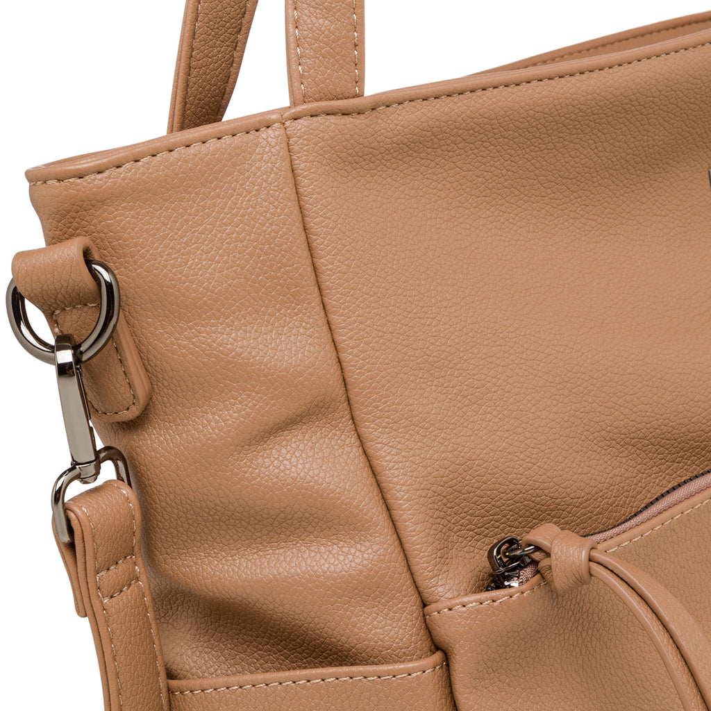 Borsa a tracolla marrone da donna con tasche esterne Lora Ferres