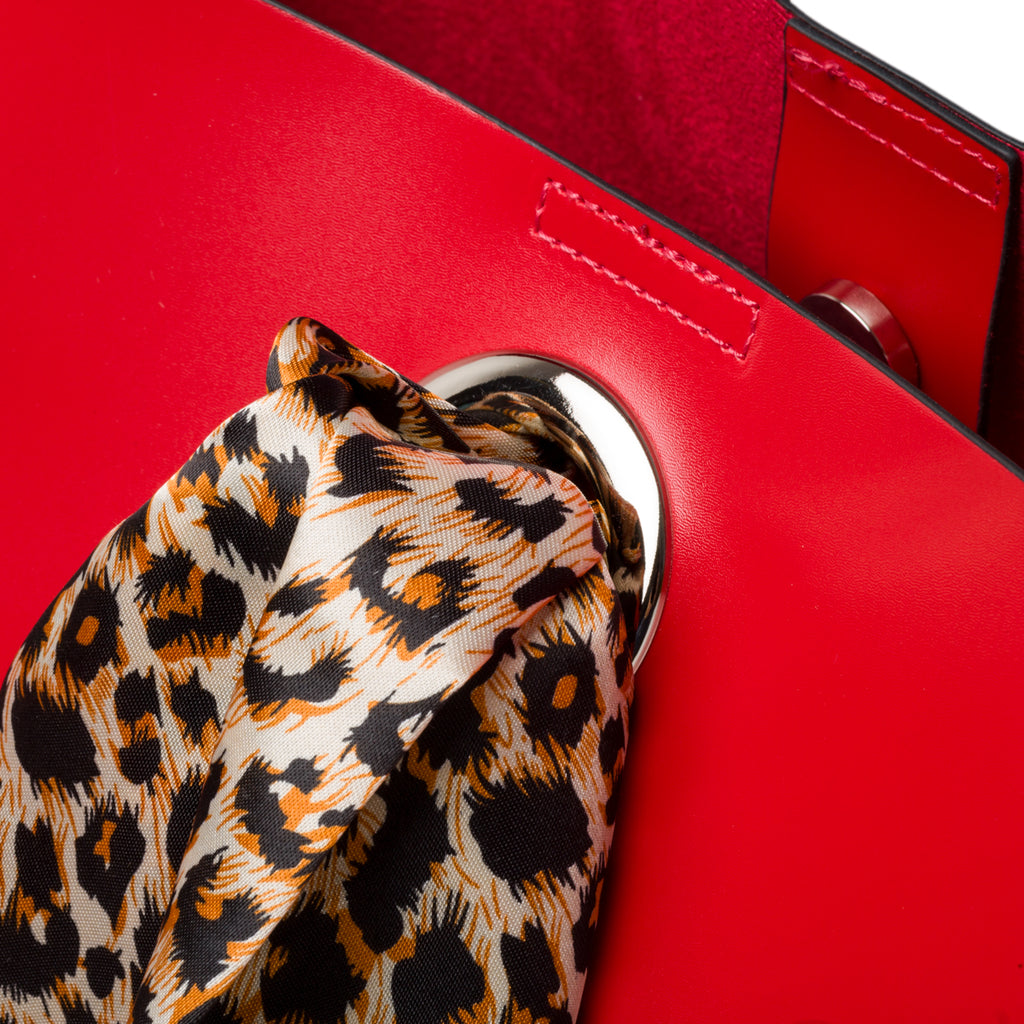 Borsa a mano rossa con foulard Swish Jeans