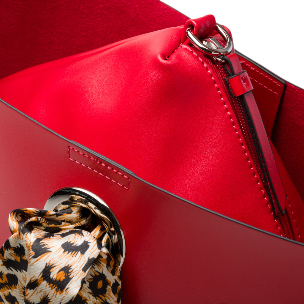 Borsa a mano rossa con foulard Swish Jeans