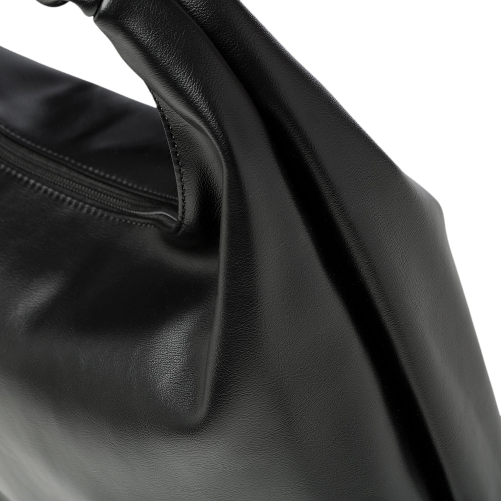 Borsa a mano nera con nodo sul manico Lora Ferres