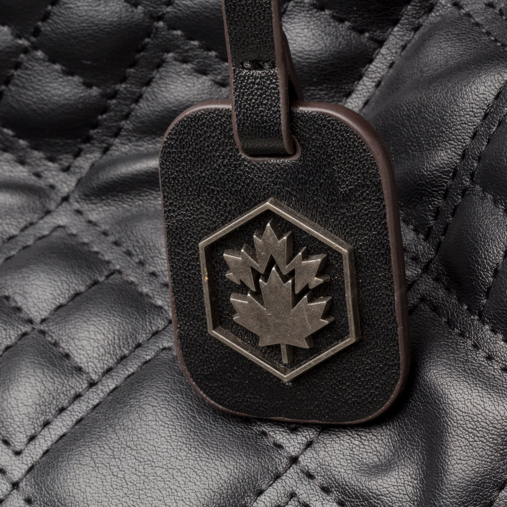 Borsa a mano nera effetto trapuntato Lumberjack Harley