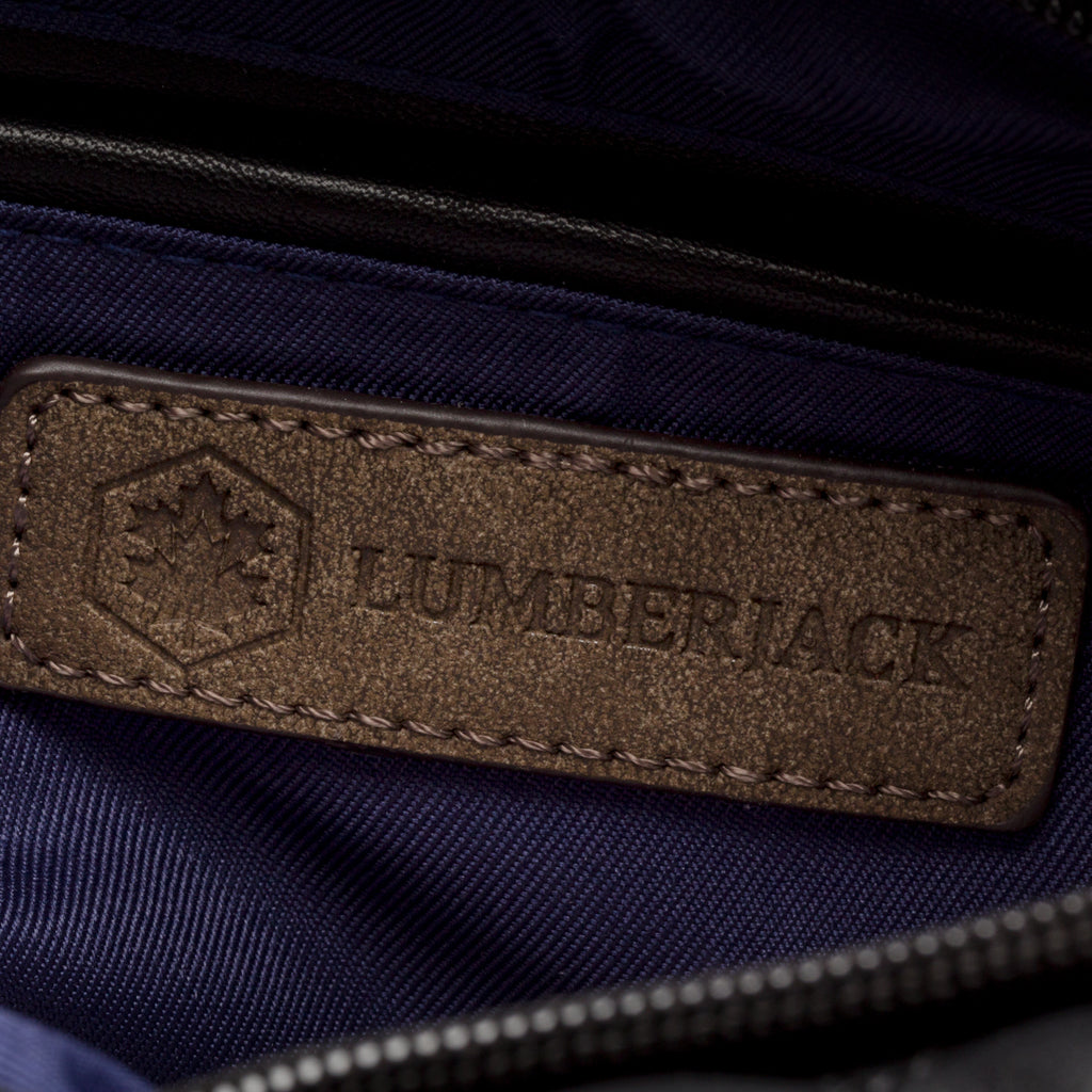 Borsa a mano nera effetto trapuntato Lumberjack Harley