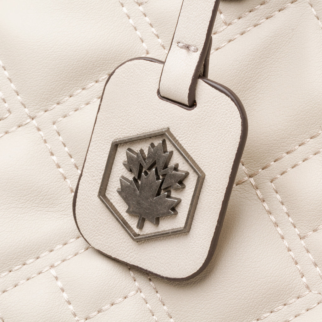 Borsa a mano beige effetto trapuntato Lumberjack Harley