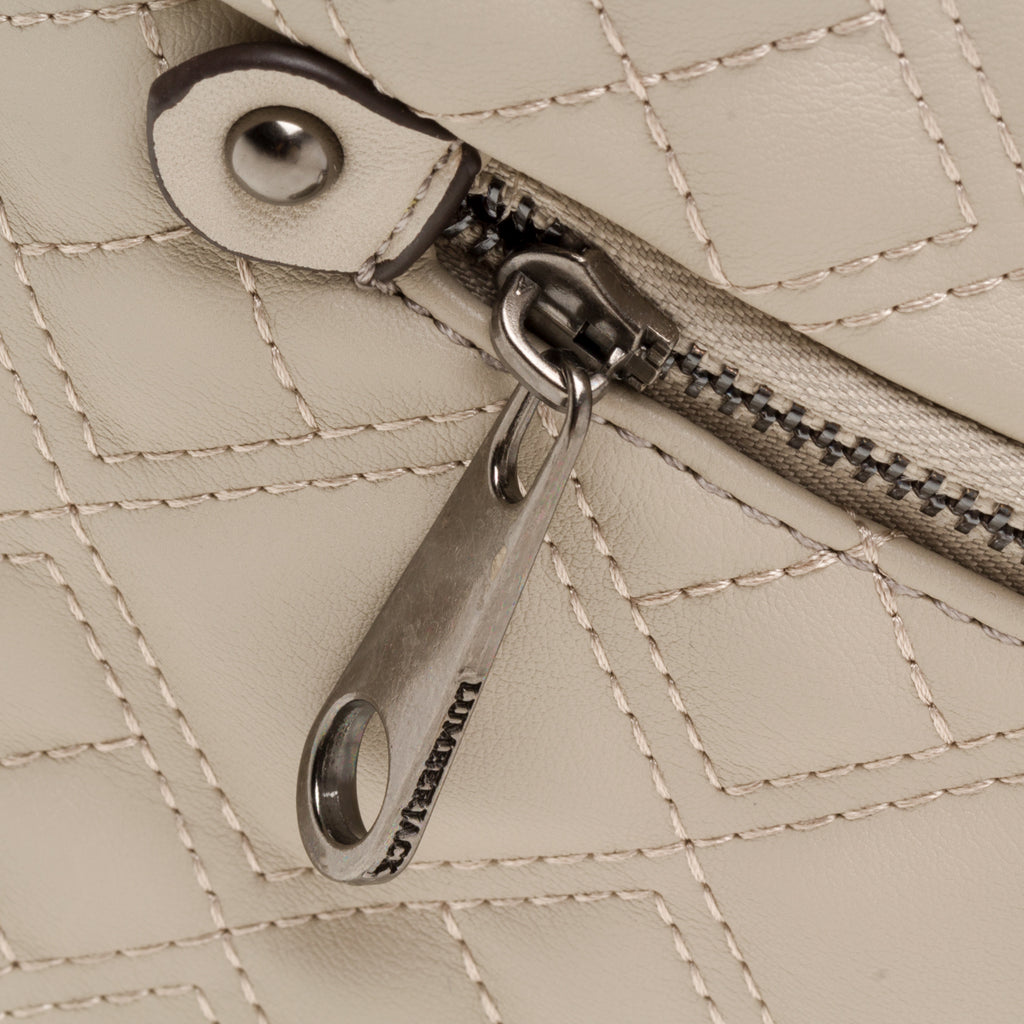 Borsa a mano beige effetto trapuntato Lumberjack Harley