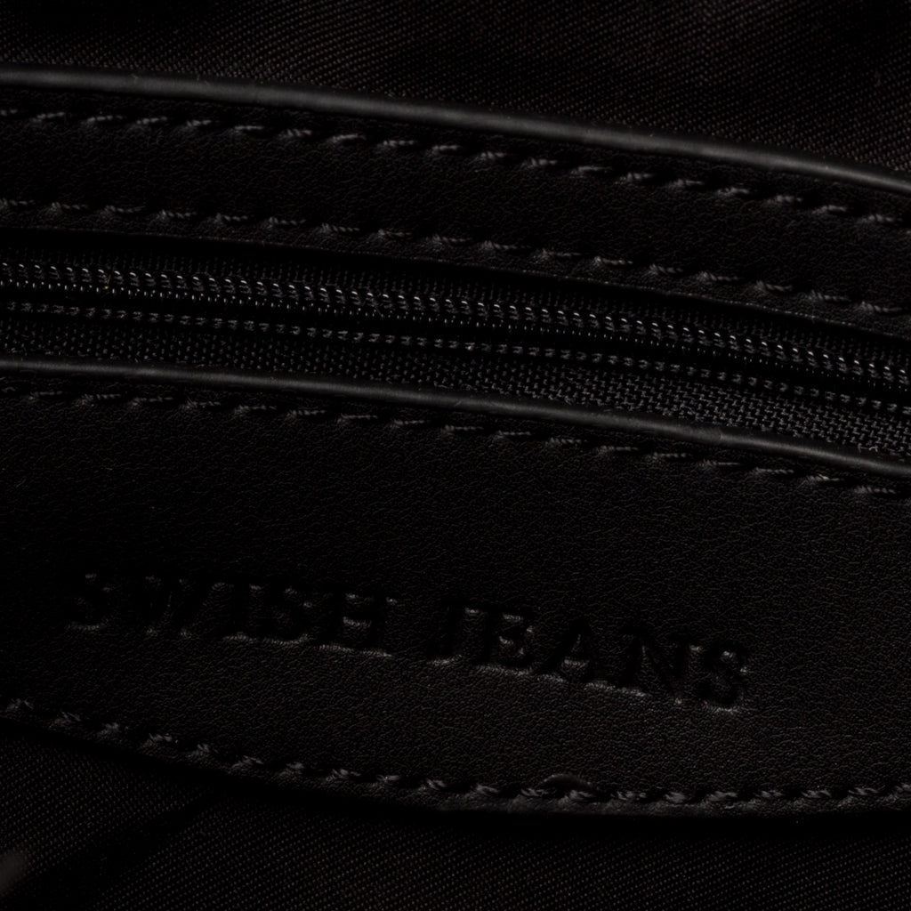 Borsa a mano nera con maxi-catena Swish Jeans