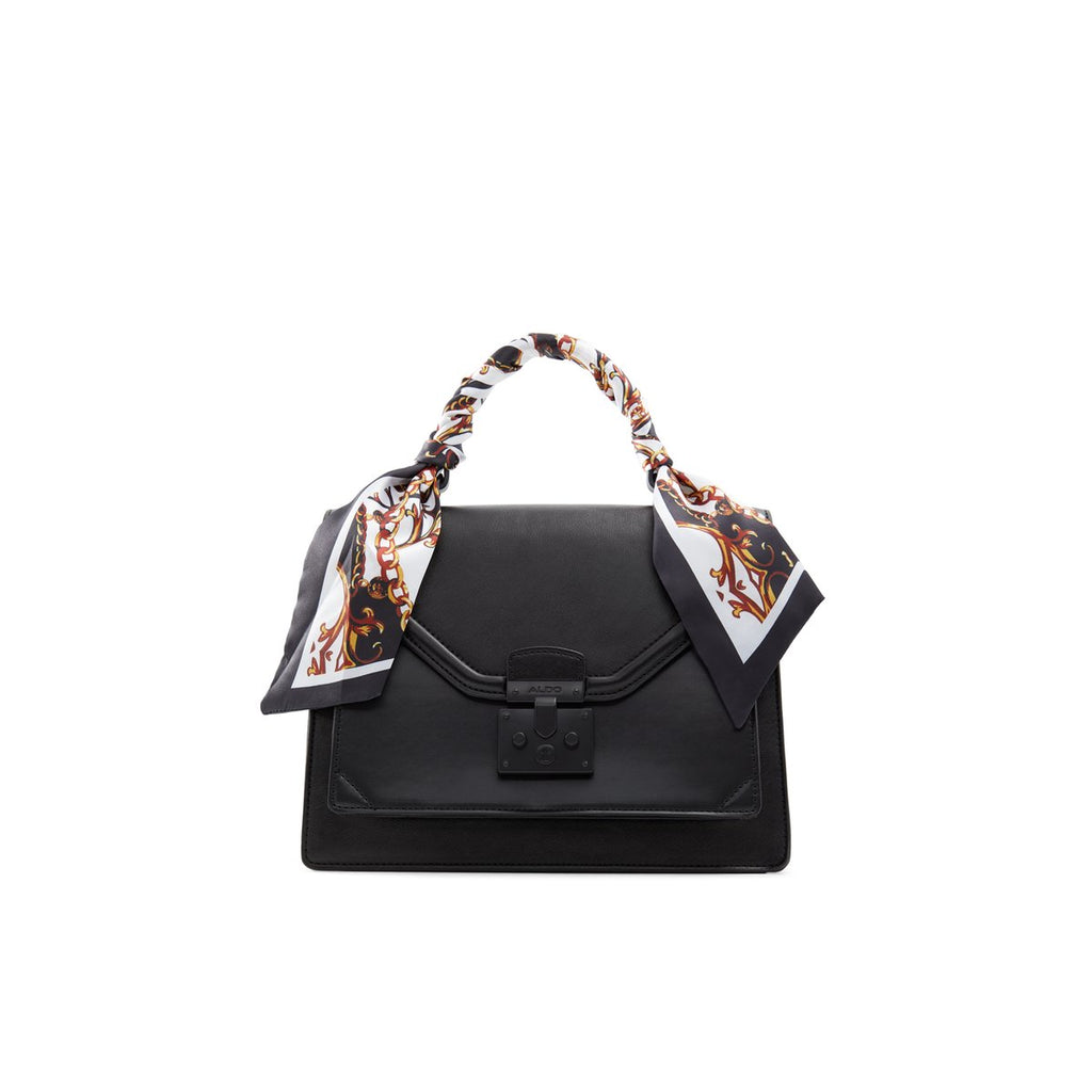 Borsa a mano nera con foulard ALDO Kella