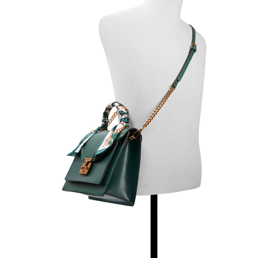 Borsa a mano verde con foulard ALDO Kella
