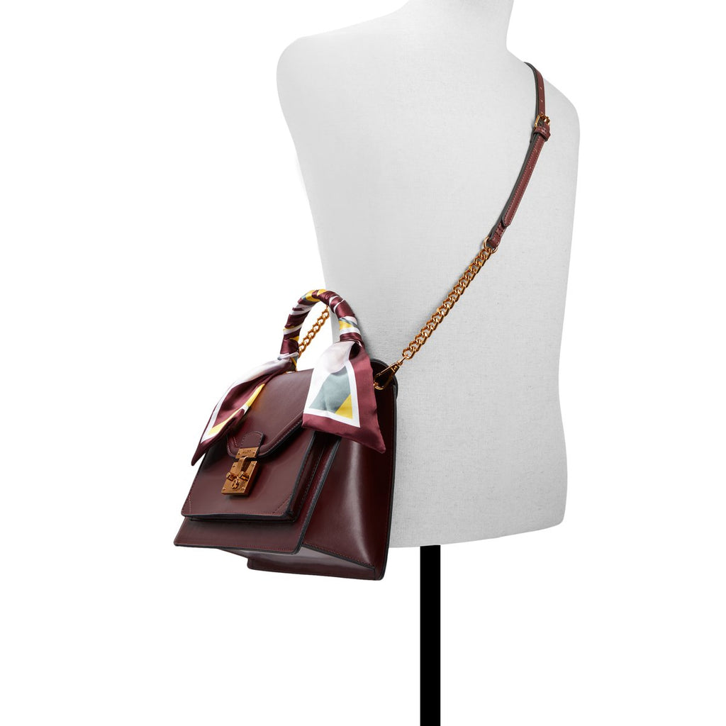 Borsa a mano bordeaux con foulard ALDO Kella
