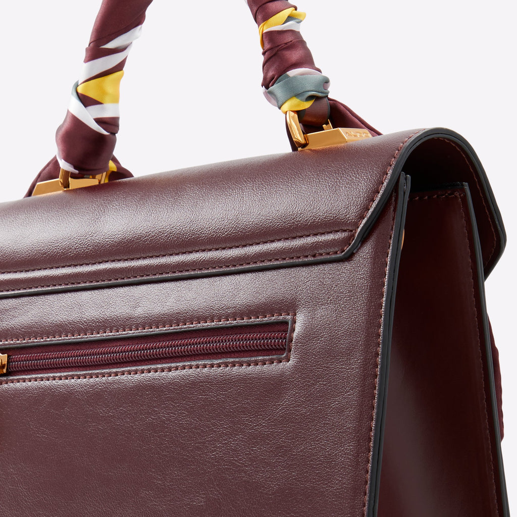 Borsa a mano bordeaux con foulard ALDO Kella