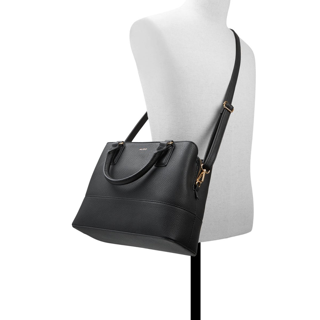 Borsa a mano nera effetto martellato ALDO Limia