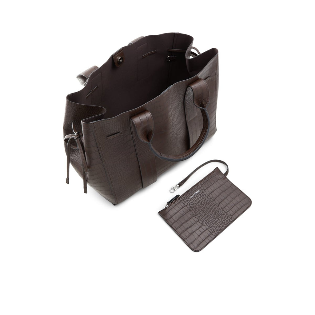 Borsa a mano marrone in pelle vegana Call It Spring Dahpne