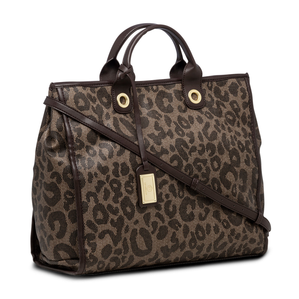 Borsa a mano con fantasia animalier Lumberjack Manila