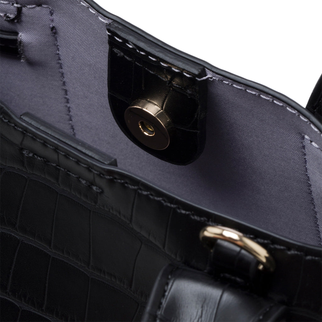 Borsa a mano nera in pelle vegana effetto cocco Call It Spring Daffi