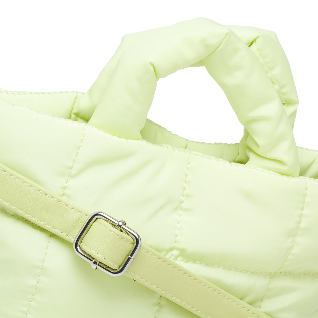 Borsa a mano lime in pelle vegana trapuntata Call It Spring Daydreamer