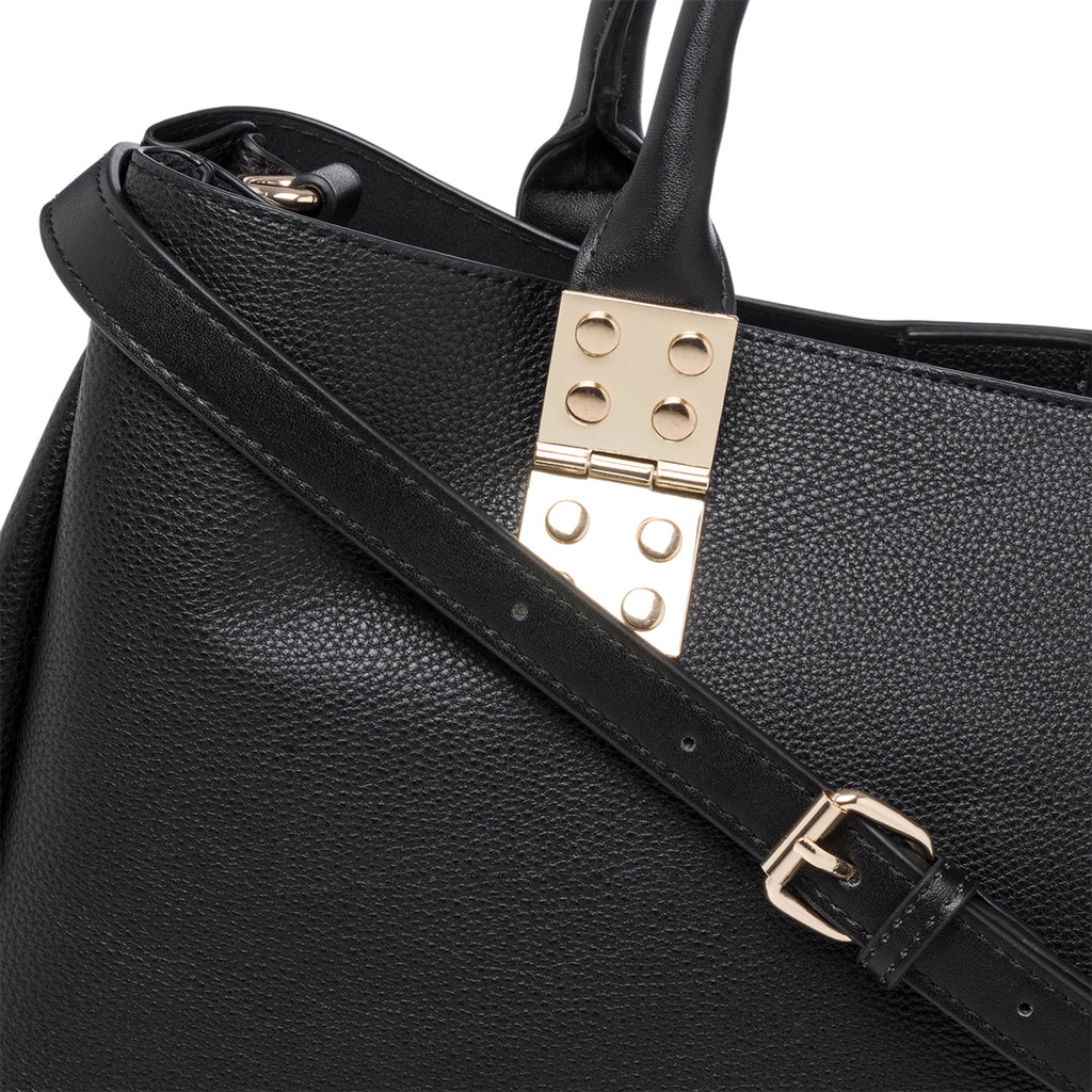 Borsa a mano nera in pelle vegana Call It Spring Kimi