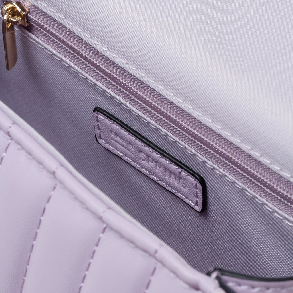Borsa a mano lilla in pelle vegana trapuntata Call It Spring Victoire