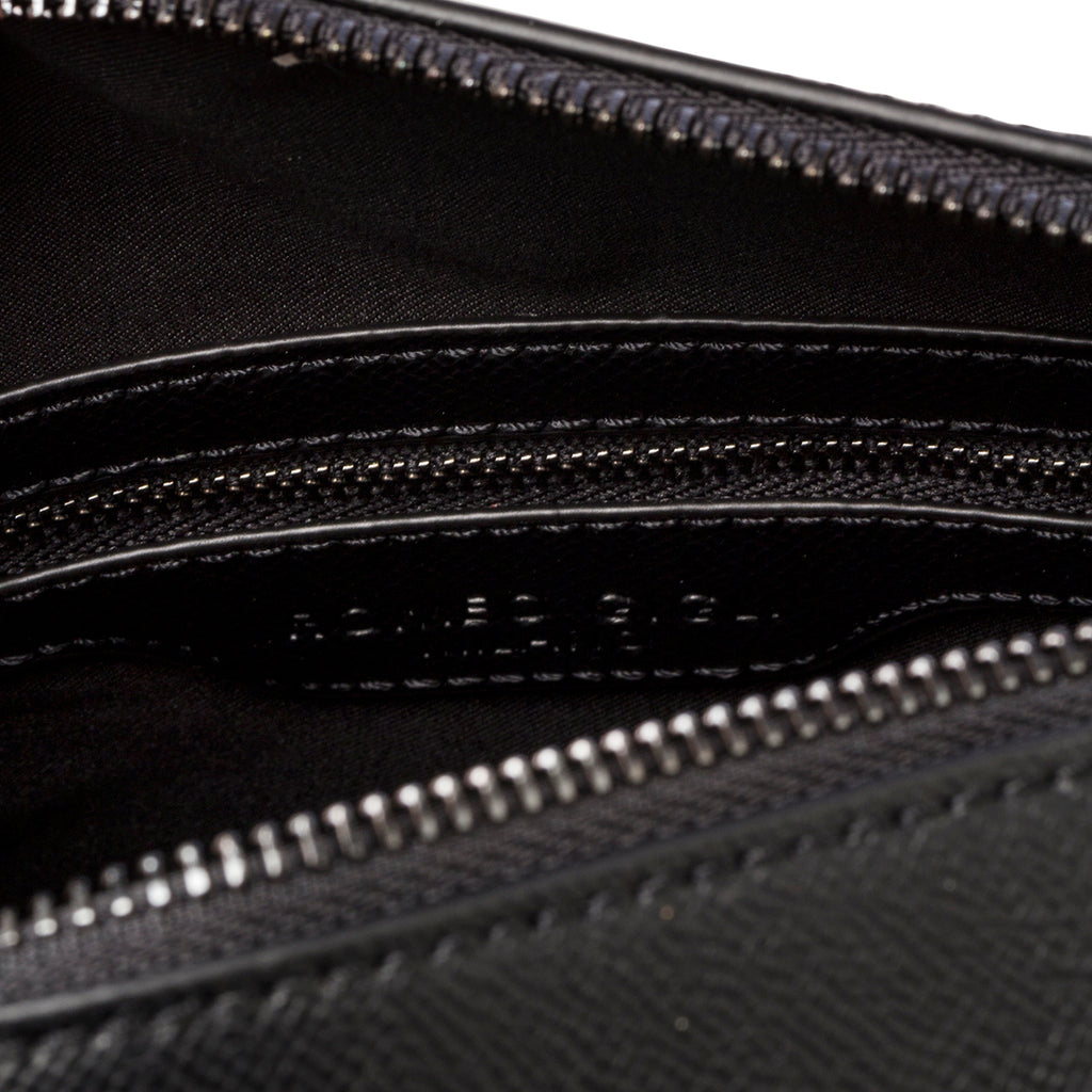 Borsa a mano nera da donna con monogramma Romeo Gigli Milano Gama