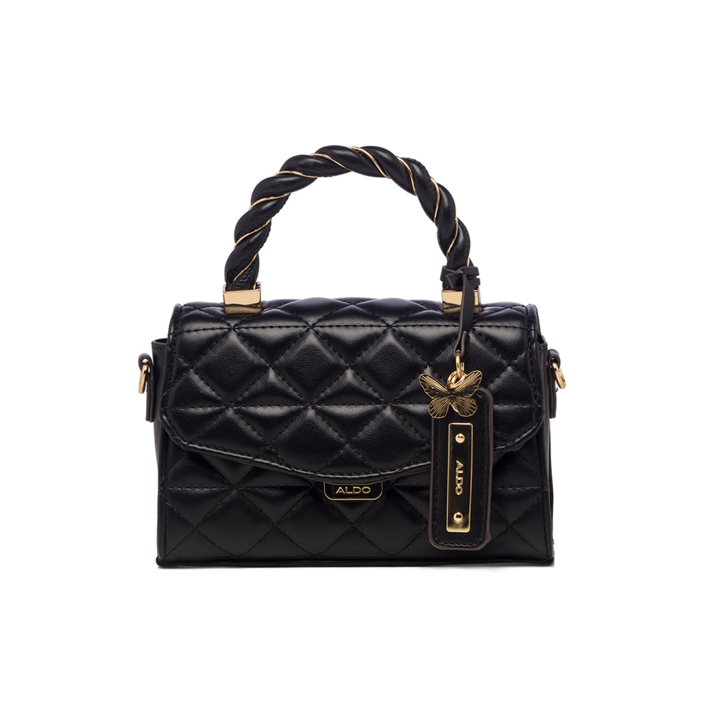 Borsa a mano nera trapuntata da donna ALDO Ribands