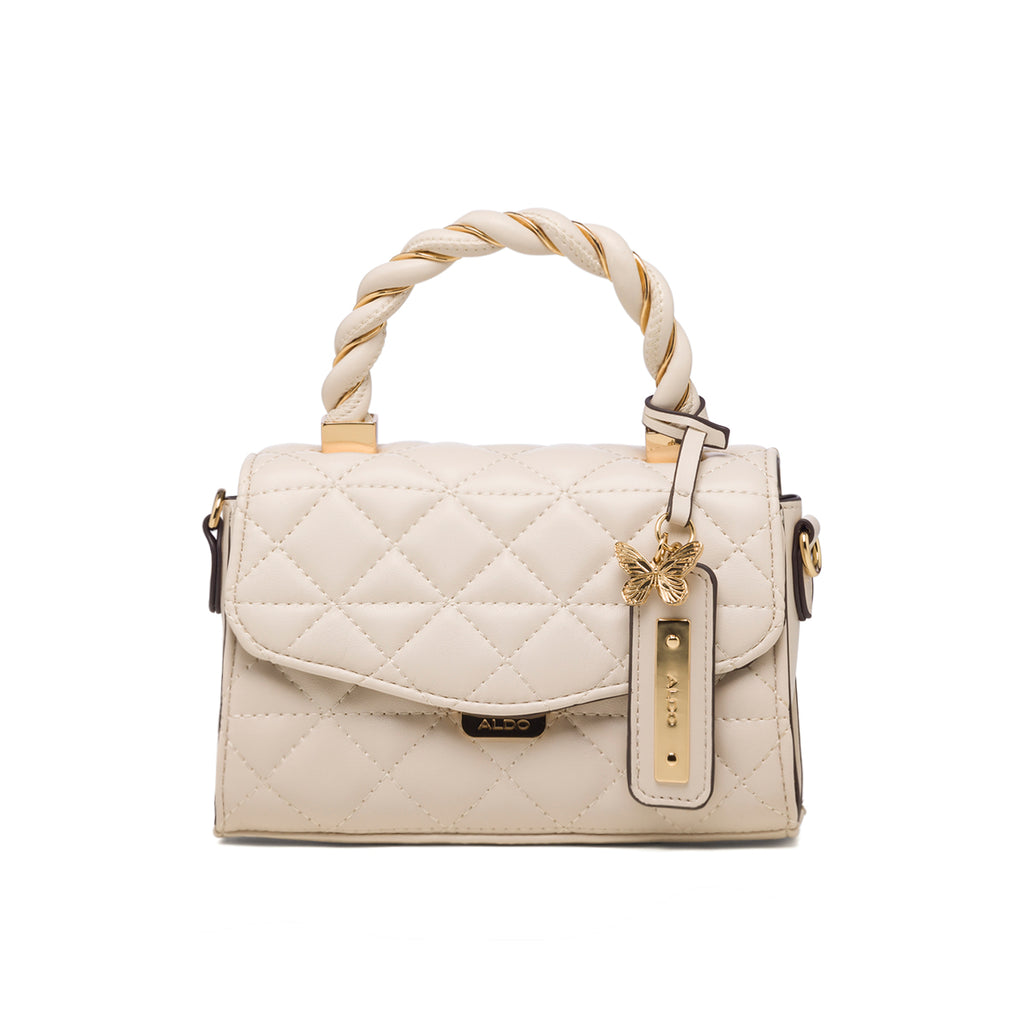 Borsa a mano beige trapuntata da donna ALDO Ribands