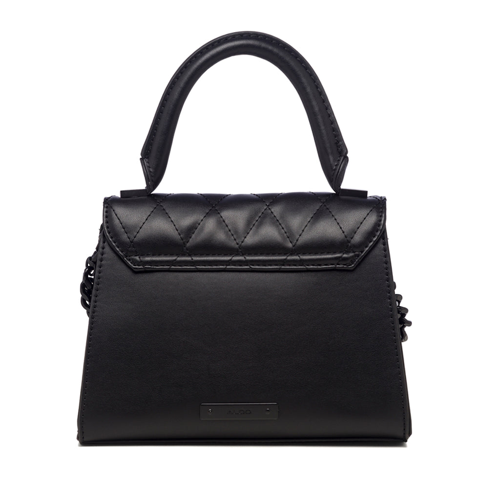 Borsa a mano nera trapuntata da donna ALDO Tranquil