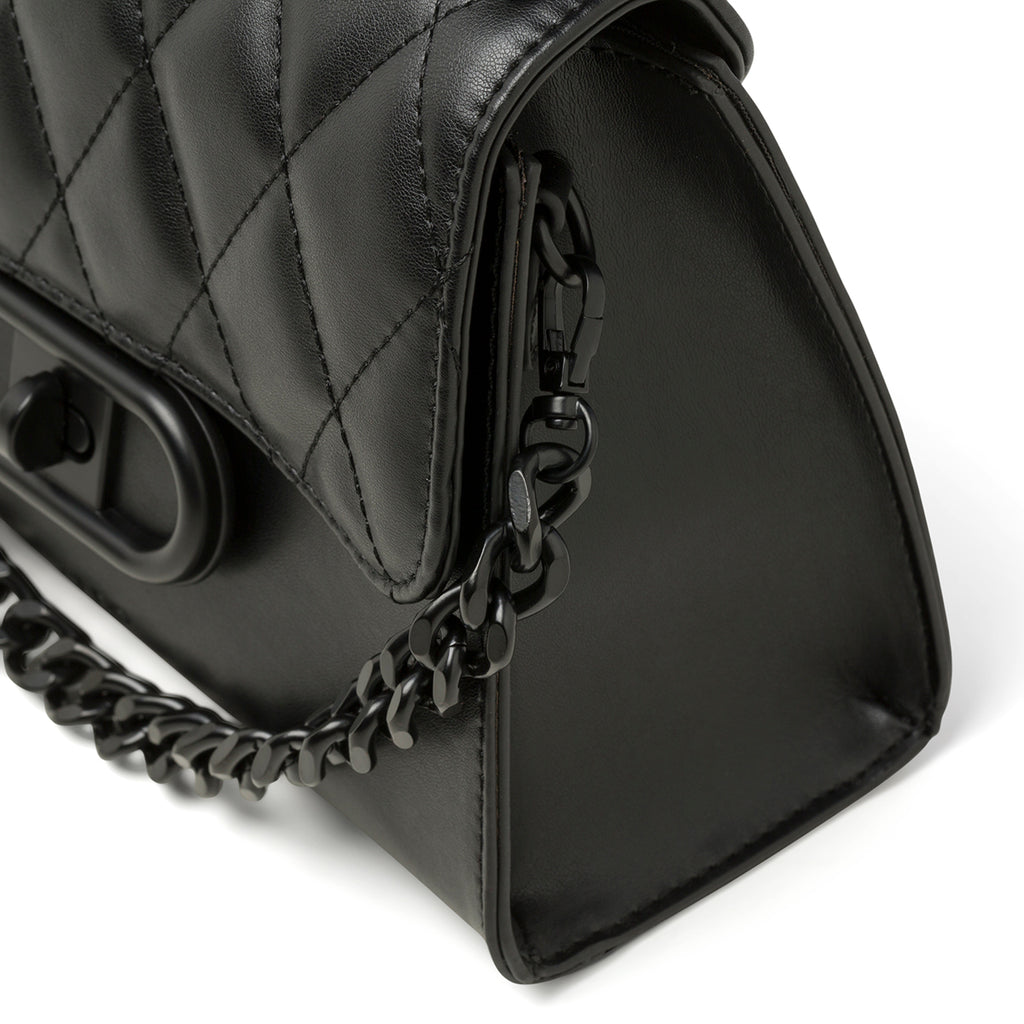 Borsa a mano nera trapuntata da donna ALDO Tranquil