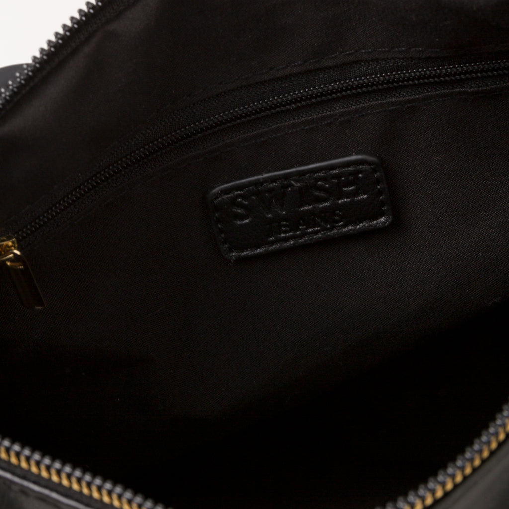 Borsa a mano nera da donna Swish Jeans