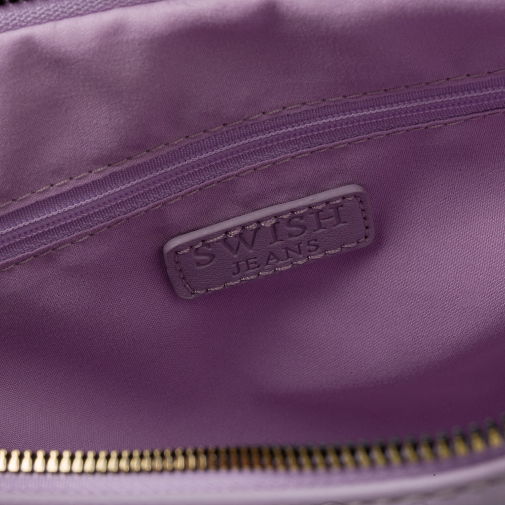 Borsa a mano lilla da donna Swish Jeans