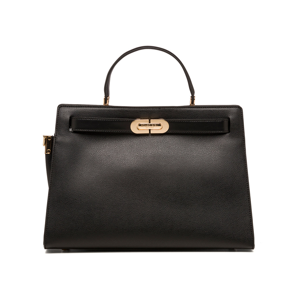 Borsa a mano nera da donna Romeo Gigli Milano Datura