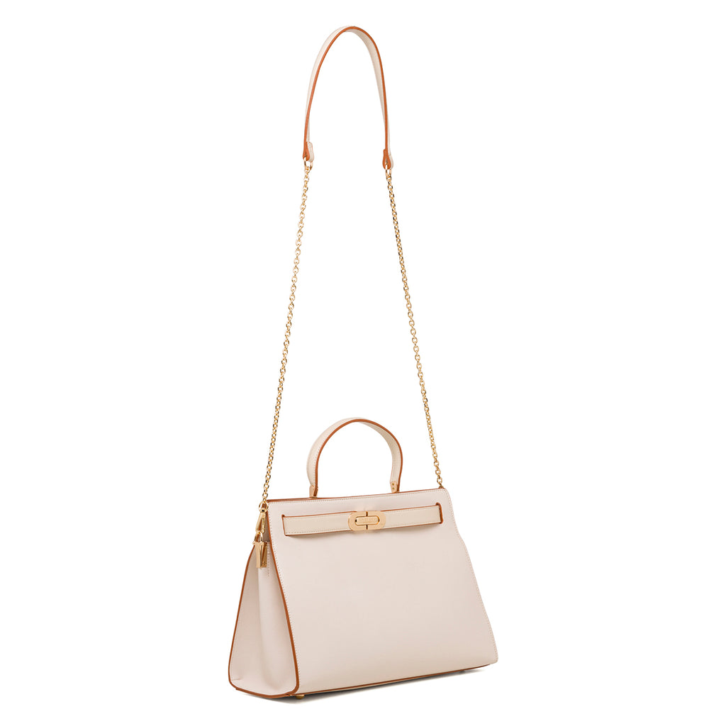 Borsa a mano beige da donna Romeo Gigli Milano Datura