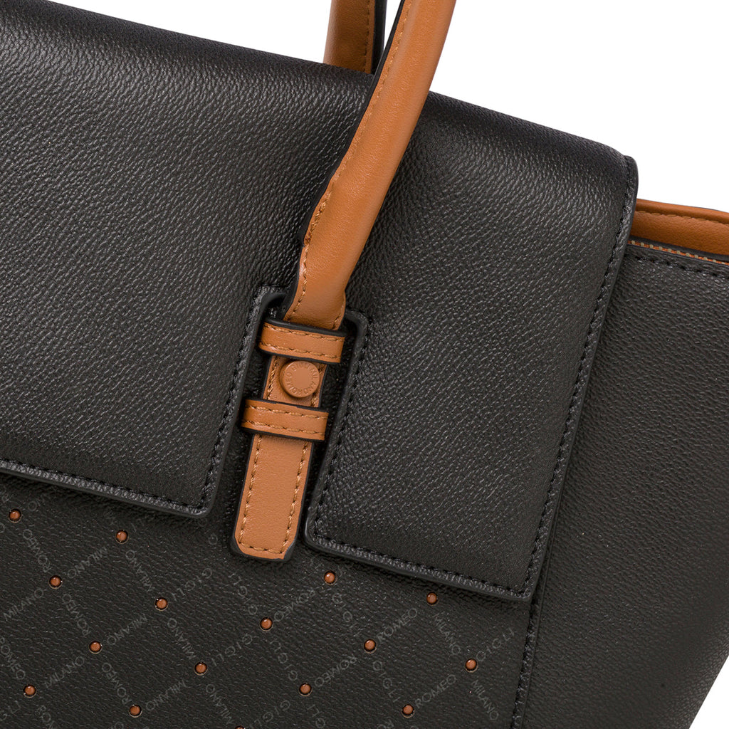 Borsa a mano nera da donna Romeo Gigli Milano Gama