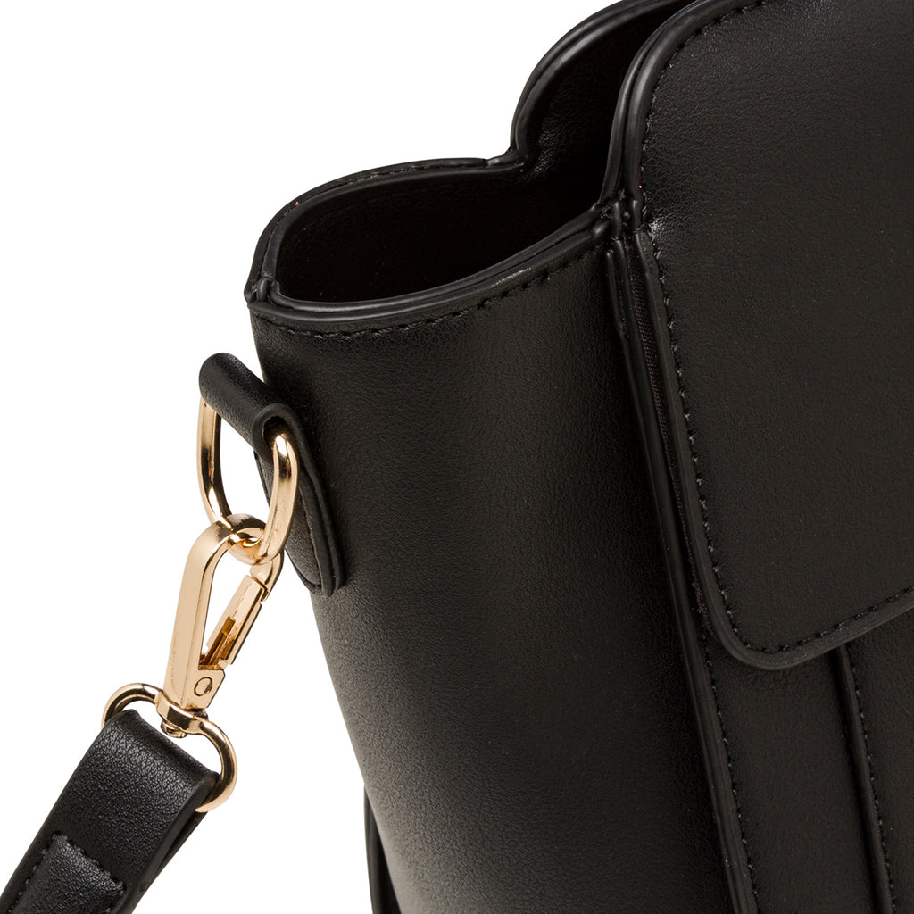 Borsa a mano nera da donna con chiusura a zip Lora Ferres