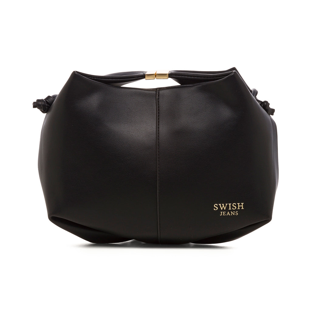 Borsa a mano nera da donna con chiusura ad incastro Swish Jeans Bonita