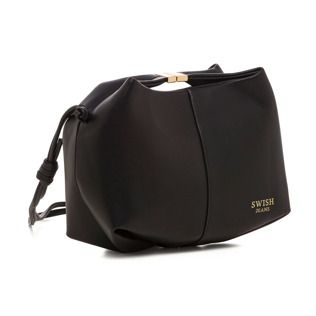 Borsa a mano nera da donna con chiusura ad incastro Swish Jeans Bonita