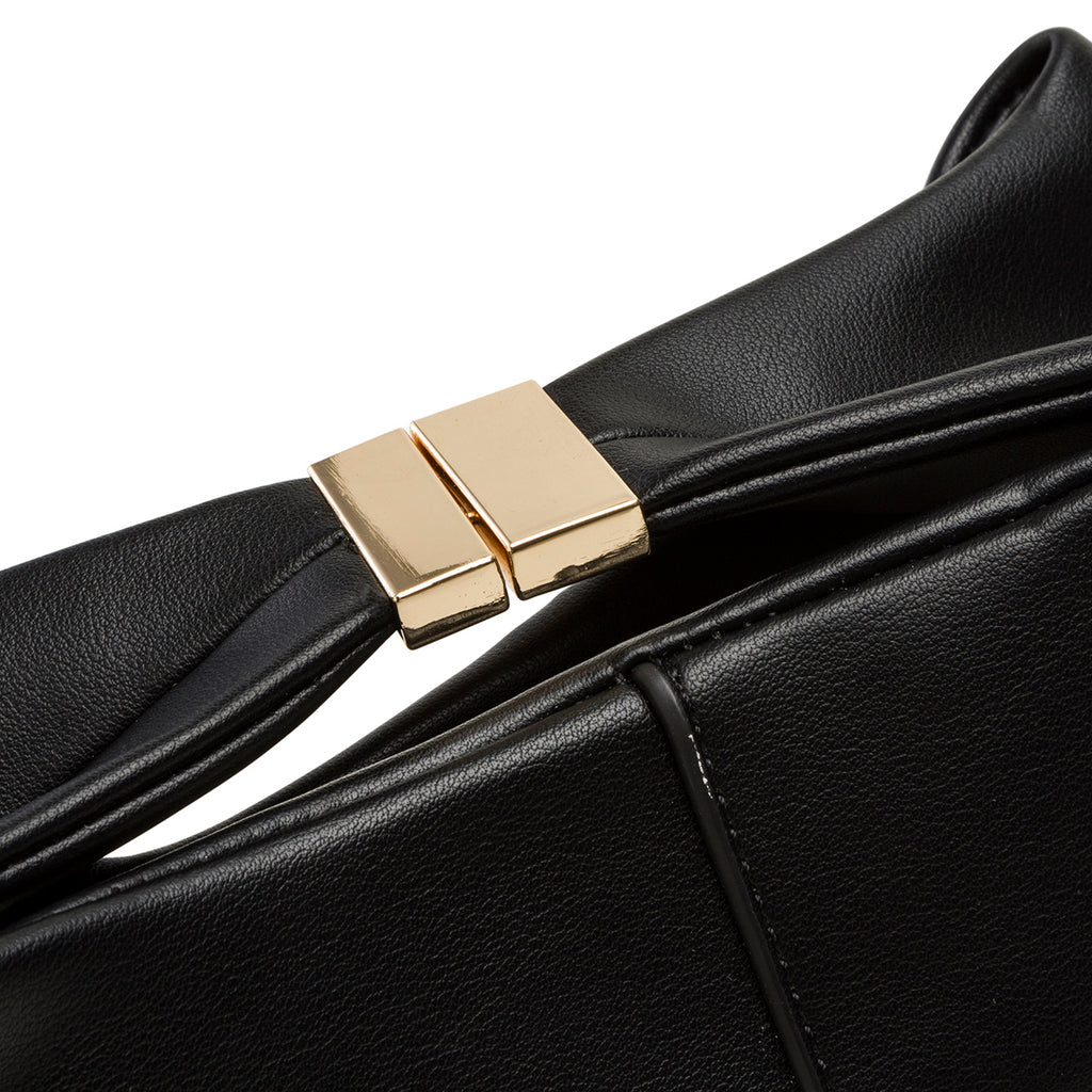 Borsa a mano nera da donna con chiusura ad incastro Swish Jeans Bonita