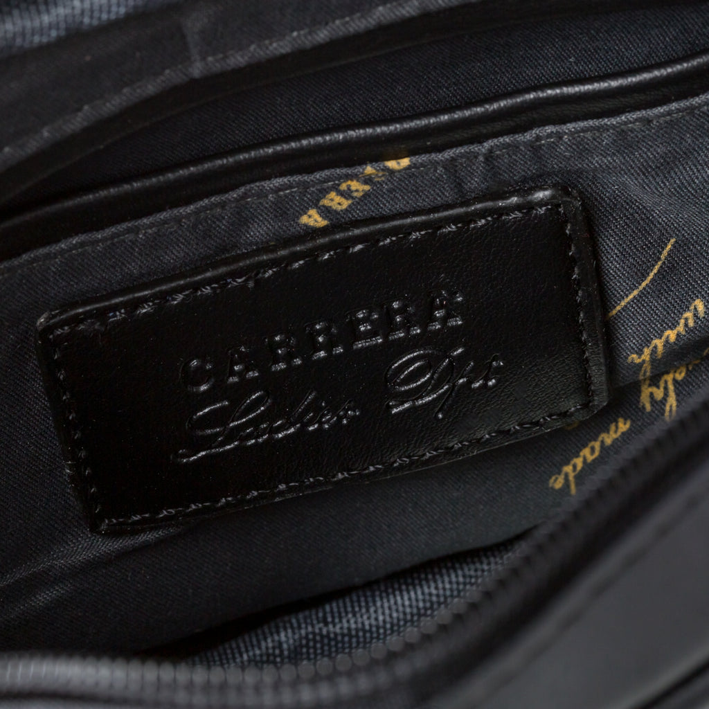 Borsa a tracolla nera effetto traforato Carrera Jeans Holly