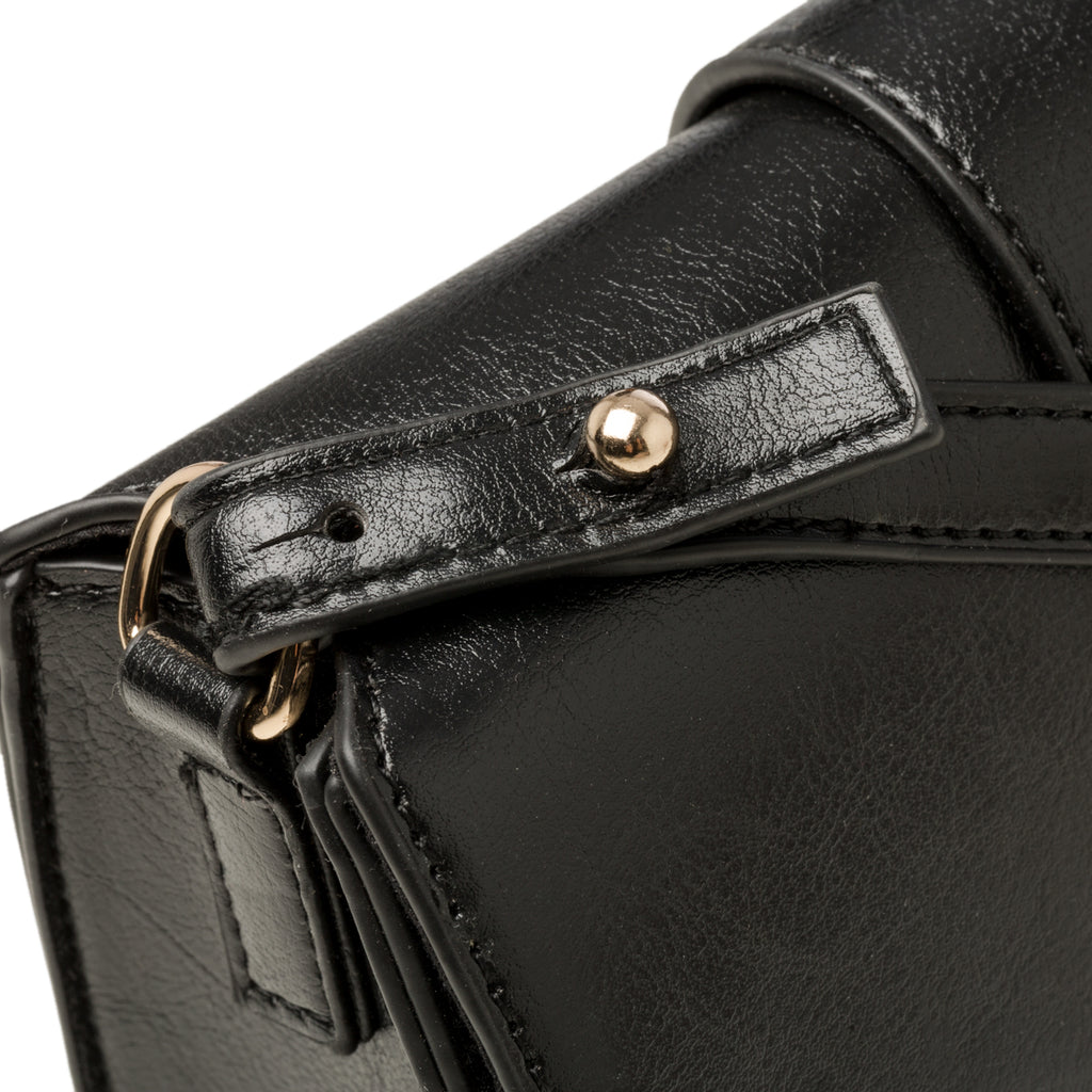 Borsa a tracolla nera in similpelle Lora Ferres