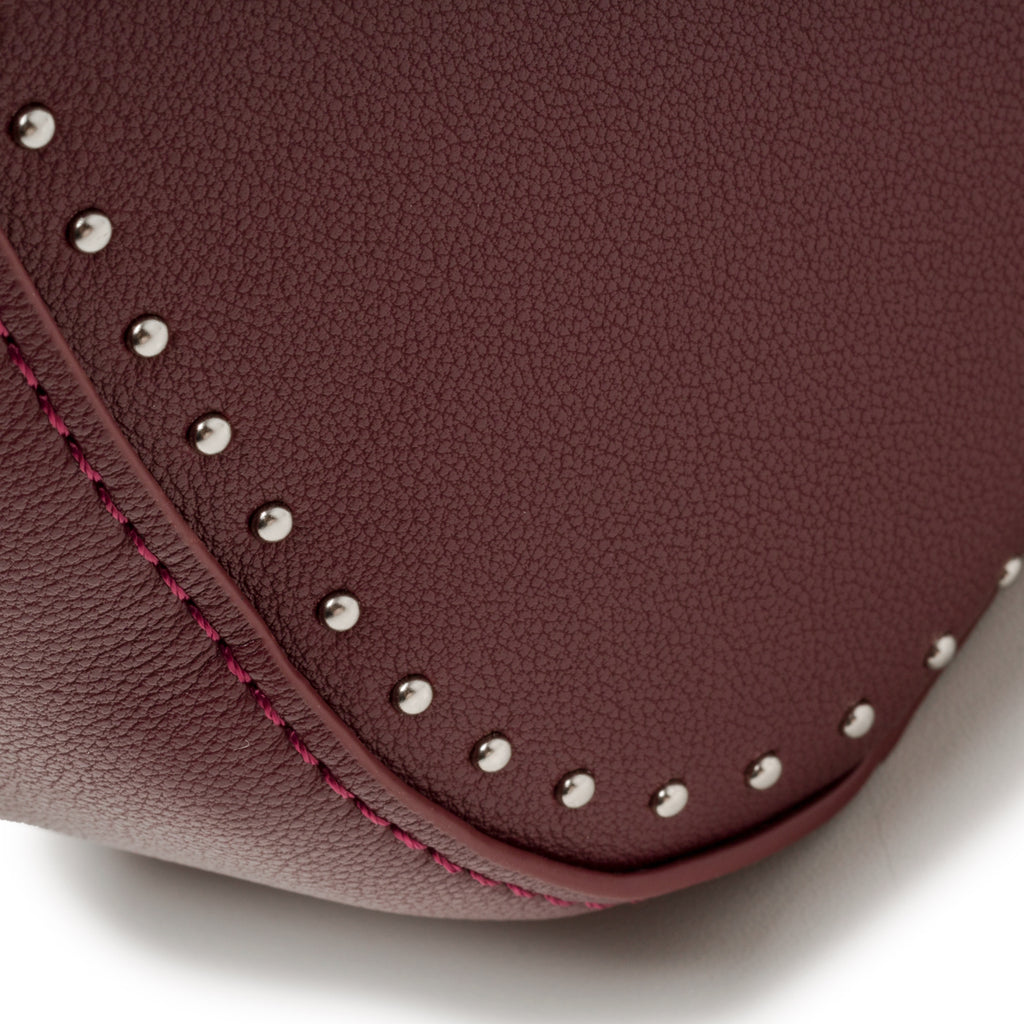 Borsa a tracolla bordeaux con piccole borchie Carrera Jeans Allie