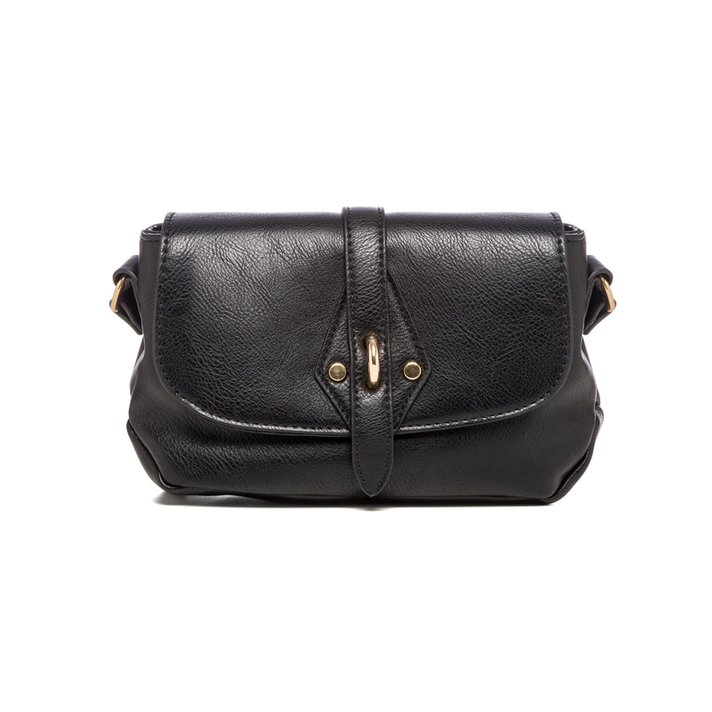 Borsa a tracolla nera con chiusura ad incastro Carrera Jeans Aura