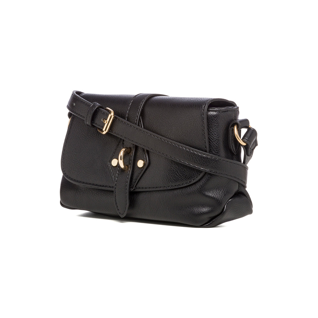 Borsa a tracolla nera con chiusura ad incastro Carrera Jeans Aura