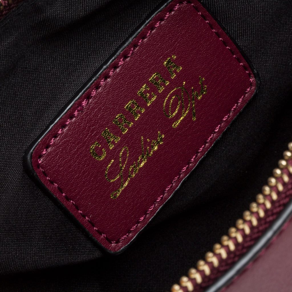 Borsa a tracolla bordeaux con piccole borchie Carrera Jeans Sofia