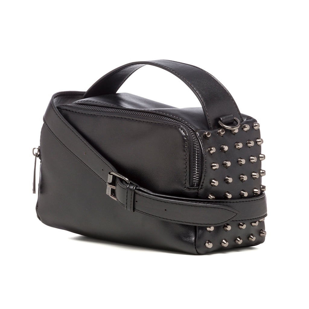 Borsa a tracolla nera con borchie Carrera Jeans Evelyn