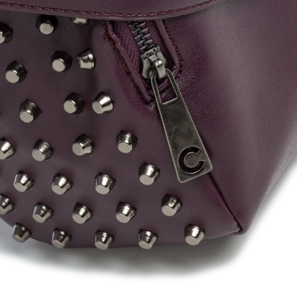 Borsa a tracolla viola con borchie Carrera Jeans Evelyn