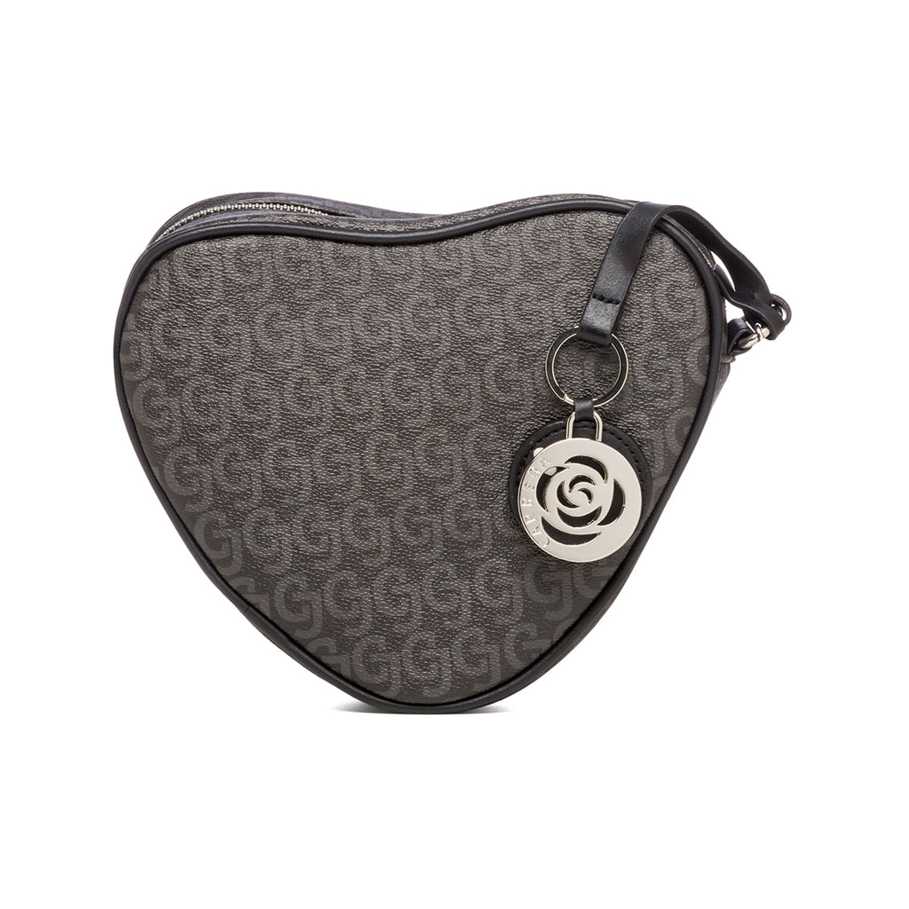 Borsa a tracolla nera a forma di cuore Carrera Jeans Audrey