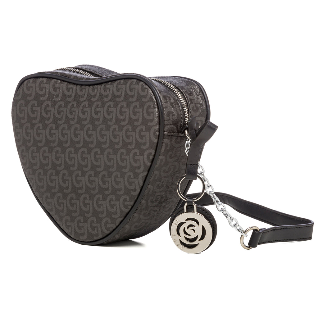 Borsa a tracolla nera a forma di cuore Carrera Jeans Audrey