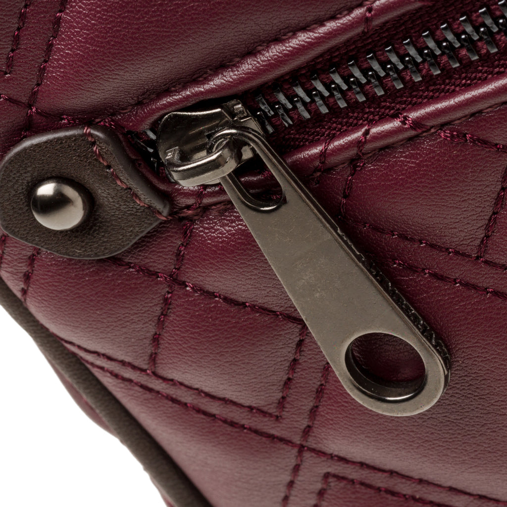 Borsa a tracolla bordeaux effetto trapuntato Lumberjack Harley