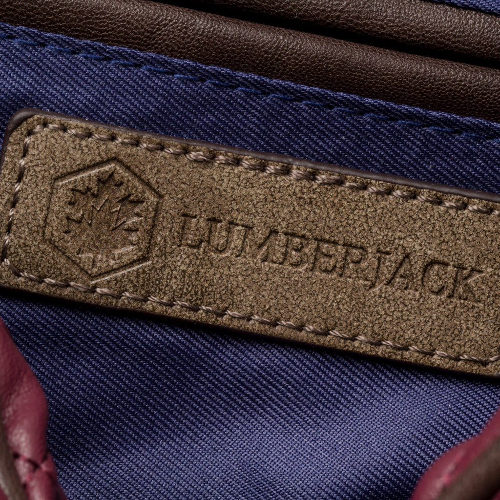 Borsa a tracolla bordeaux effetto trapuntato Lumberjack Harley