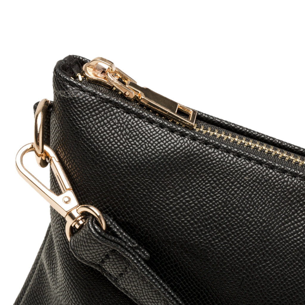 Borsa a tracolla nera con logo frontale Swish Jeans Scorpion